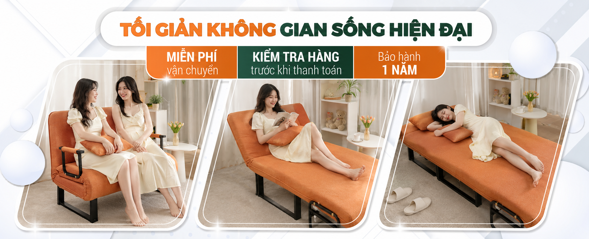 Sofa giường Tokgid giúp tối giản không gian sống hiện đại